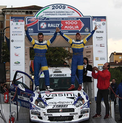 Giandomenico Basso e Mitia Dotta, con la Grande Punto Abarth S2000, sono Campioni Europei Rally per la seconda volta