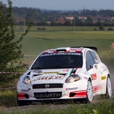 Giandomenico Basso & Mitia Dotta win the European Rally Championship with the Grande Punto Abarth S2000