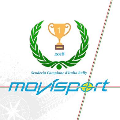 Movisport è Scuderia Campione d’Italia Rally per il 5° anno consecutivo